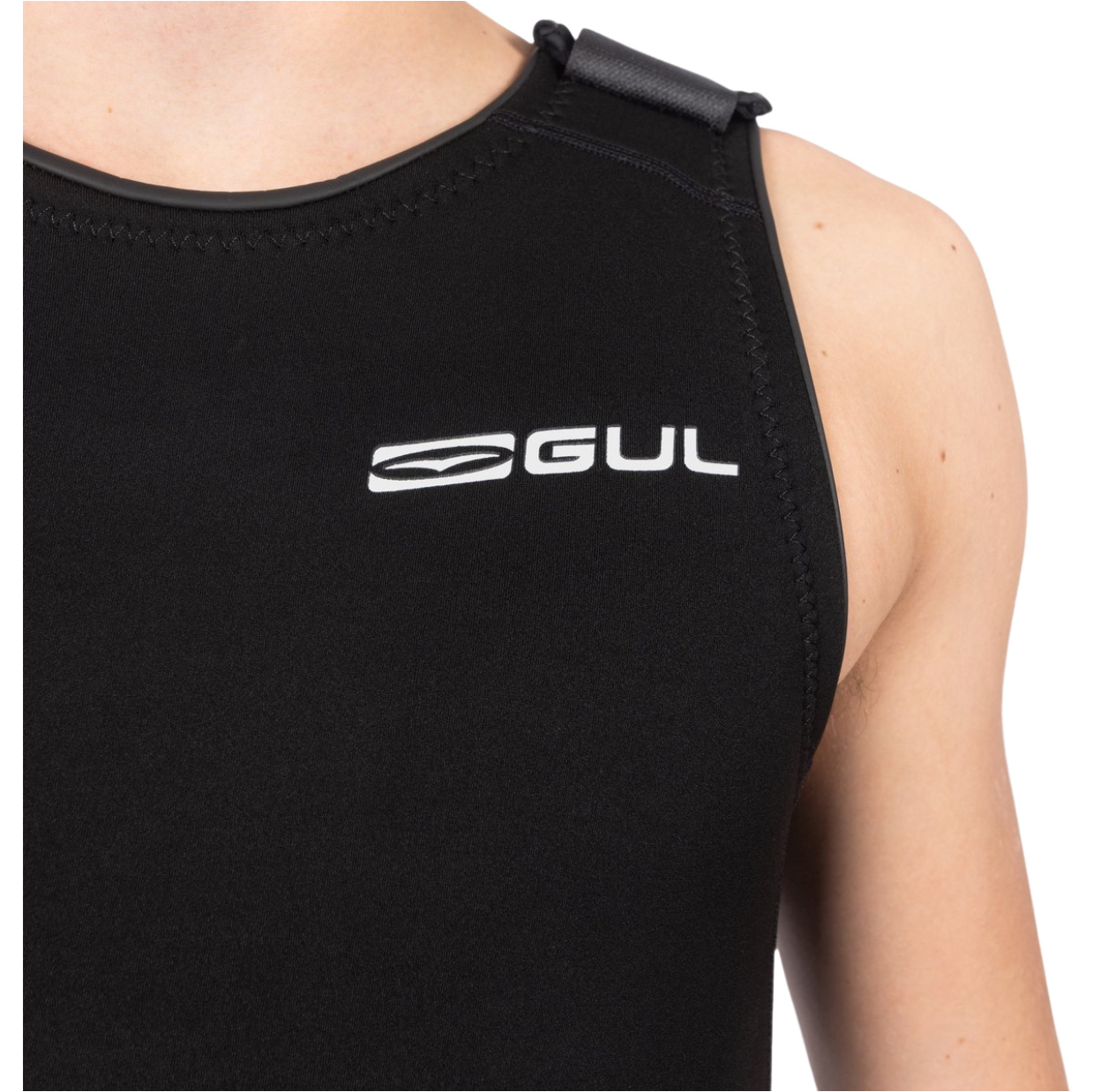 2025 Gul Mens Response 3/2mm Flatlock Short John Wetsuit RE5304-B9 - Black